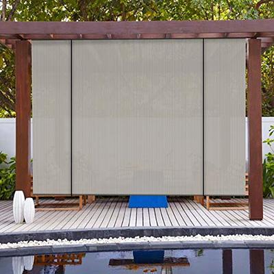 Windscreen4less Exterior Roller Shade Blinds Outdoor Roll Up Shade for Deck  Back Yard Gazebo Pergola Balcony Patio Porch Carport with Privacy 7' W x 6'  L Light Grey - Yahoo Shopping