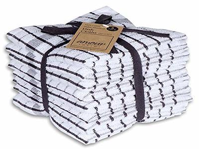 Mordimy 100% Cotton Terry Cloth Dish Cloths, Soft and Absorbent Checkered Dish  Towels, Quick Drying Dish Rags for Washing Dishes, 8 Pack, 12 x 12 Inches,  Black - Yahoo Shopping