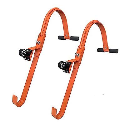 2 Pack Heavy Duty Ladder Roof Hook with Wheel，Rubber Grip T-Bar ladder  stabilizer Fast and Easy Setup to Access Steep Roofs,500 lbs Weight Ratin -  Yahoo Shopping