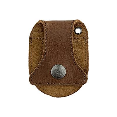 Hide & Drink, Leather Tiny Coin Holder Keychain/Key  Ring/Holder/Pouch/Case/Accessories, Handmade Includes 101 Year Warranty ::  Bourbon Brown