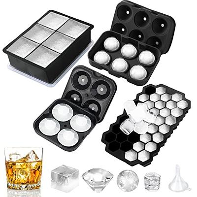 HIC Big Block Extra Large 2 x 2 Cubes Silicone Drink Ice Cube