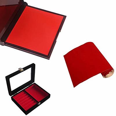 Mesheshe 2PCS Self Adhesive Felt Sheets, DIY Felt Adhesive Sheet for Art &  Crafts, Peel and Stick Felt for Drawer/Jewelry Box Felt Liner, Solid Color  Felt Wallpaper (14.6 x 39.4, Red) 