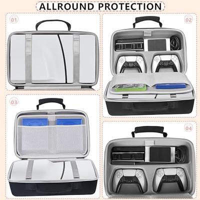 Carrying Case for PS5 Slim Hard Shell Carry Case Travel Bag Shockproof  Protective Case for PS5 Slim Console Accessories