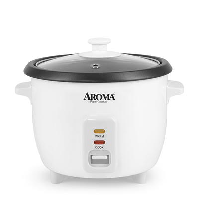 Aroma® 6 Cup Non-Stick Rice & Grain Cooker, White - Yahoo Shopping