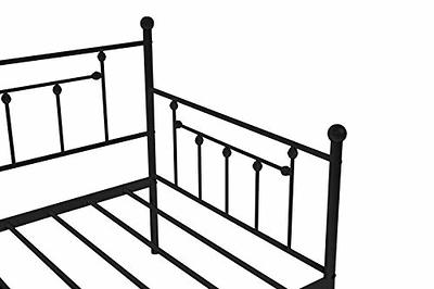 Twin Size Daybed, Solid Pine Wood Bed Frame with Pull Out Trundle for Kids Teens Adults, No Box Spring Needed - White