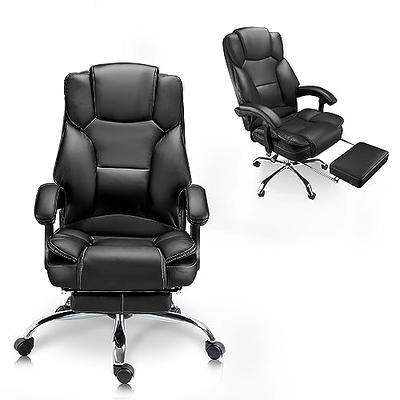 Vineego High Back PU Leather Executive Office Desk Chair Adjustable Business Managers Chair Ergonomic Swivel Computer Chair with