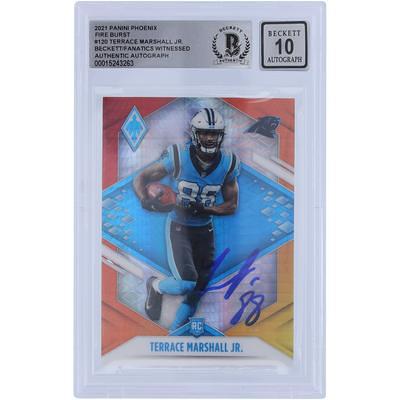 Chase Young Washington Commanders Autographed 2020 Panini Red Ice Prizm #383 Beckett Fanatics Witnessed Authenticated Rookie Card