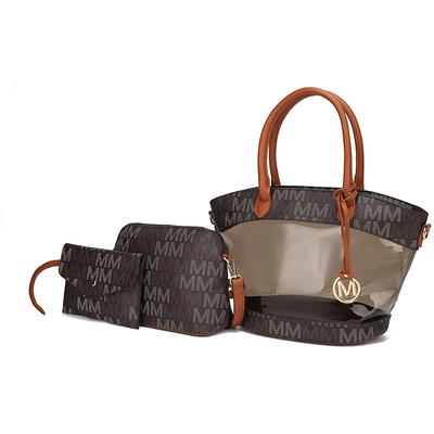 MKF Collection Marimar M Signature Tote Handbag by Mia K., 4-Piece Set 