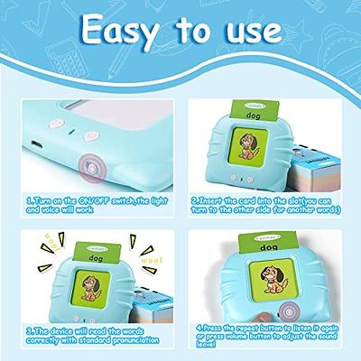 Talking Flash Cards Educational Toys - Talking Flashcards Learning Toys for  Toddlers - Montessori Toys Flash Cards for Age 2 3 4 5 6 - Blue - Yahoo  Shopping