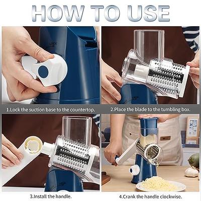 Cambom Cheese Grater Cheese Shredder - Kitchen Manual Rotary