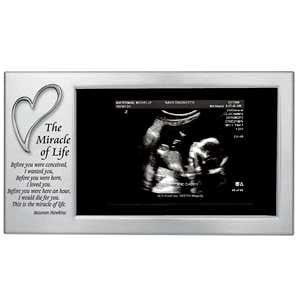 New Mom Gifts Baby Ultrasound Picture Frame Sonogram Keepsake