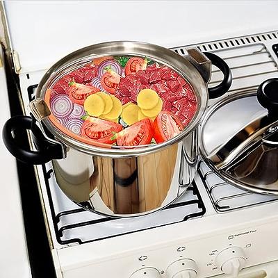 Aluminum Tamale/Steamer Set - 52 quart + 20 quart with steamer insert and  lids.