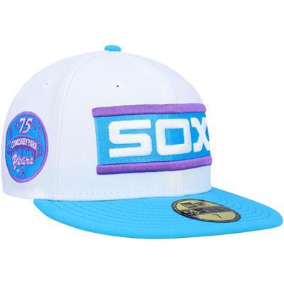 Men's Chicago White Sox New Era Tan 75th Anniversary of Comiskey Park Sky  Blue Undervisor 59FIFTY Fitted Hat