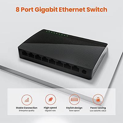 TP-Link TL-SG108-M2, 8 Port Multi-Gigabit Unmanaged Network Switch,  Ethernet Splitter, 2.5G Bandwidth, Plug & Play, Desktop/Wall-Mount, Fanless Metal Design