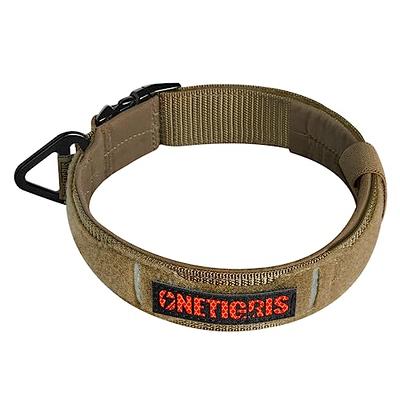 OneTigris Tactical Dog Collar for Large Dogs Military Heavy Duty