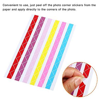 Photo Corner Stickers Black Photo Mounting Corners for for DIY Scrapbooking  Stickers Album Journal Diary 20 Sheets