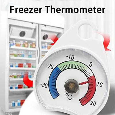 2 Pack Refrigerator Freezer Thermometer Large Dial Thermometer