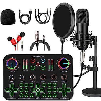  SINWE Podcast Microphone Bundle, BM-800 Condenser Mic