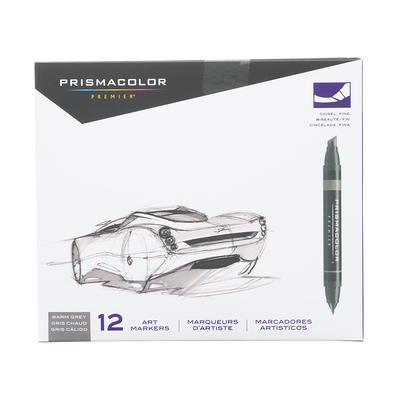 Prismacolor Premier Double-Ended Art Marker Set, Brush-Fine, 48