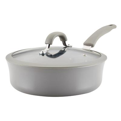 Rachael Ray Create Delicious 5 Qt Aluminum Nonstick Induction Dutch Oven  with Lid, Teal