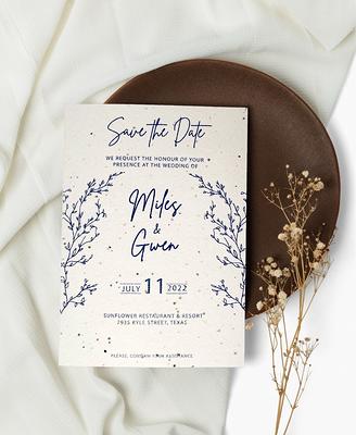 Seed Paper Handmade for Wedding Invitations - Wildflower Seeded