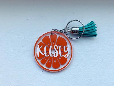 Personalized Round Acrylic Keychain