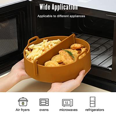 Air Fryer Silicone Pot Basket Liners Non-Stick Safe Oven Baking Tray  Accessories