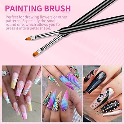 Kit Pinceles Nail Art 2x3ud