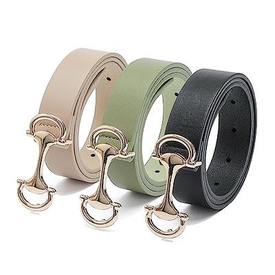 LUCHENGYI Women Stretchy Vintage Belt for Dresses Elastic Waist Wide Cinch  Metal Buckle Ladies Belts Black White Plus Size at  Women’s Clothing