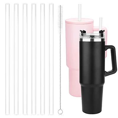 12-pack Colorful Replacement Straws For Stanley 40-ounce 30-ounce Cups,  12-inch Long Reusable Plastic Straws For Stanley Cup Accessories,  Half-gallon Water Bottle, Plus 2 Brushes