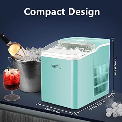 33Lbs/1.5L Portable Silver Bullet Ice Maker Machine Countertop Ice