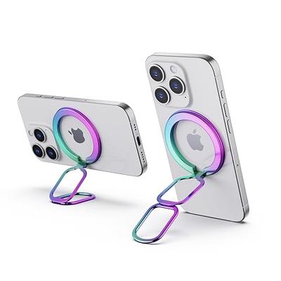 Doflyesky Magnetic Phone Ring Holder, Double Adjustable Phone Grip and Stand  Compatible with MagSafe Ring Holder, Compatible with PopSockets MagSafe Ring  Removable for iPhone & Android Phone, Purple - Yahoo Shopping