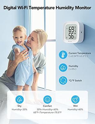 Govee WiFi Thermometer Hygrometer 2Pack H5103, Indoor Temperature Humidity  Sensor with Electronic Ink Display, App Notification Alert, Free Data  Storage Export, Digital Remote Monitor for Bedroom - Yahoo Shopping