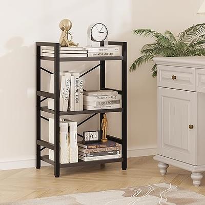 Furologee 5 Tier Bookshelf with Drawer, Tall Narrow Bookcase with