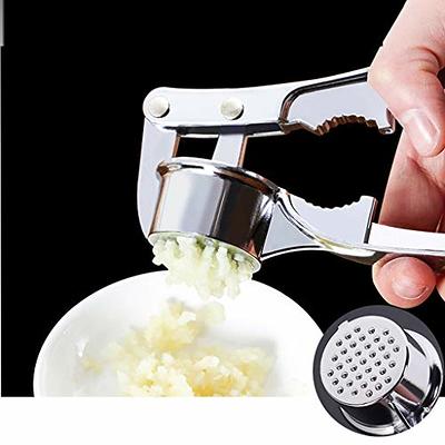 Vintage Meat Press Home Stainless Mincer Garlic Crusher Steel Press Kitchen  Tool Squeezer Masher Kitchen，Dining Bar Garlic Container with - Yahoo  Shopping