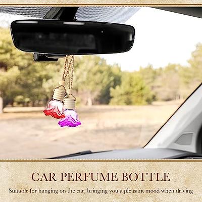 Car Air Freshener Perfume Bottle, Car Ha nging Ornament Essential Oil  Bottle