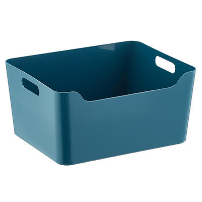 Large Plastic Storage Bin w/ Handles Teal - Yahoo Shopping