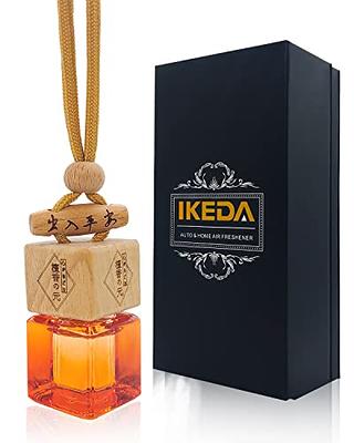 IKEDA Fragrance Car Air Fresheners 8ml Automotive Scents, 45-Days Long- Lasting Keep Fragrance, Automobile Hanging Diffuser Bottles