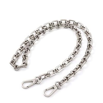 120cm/100cm Convenient Metal Purse Chain Strap Handle Replacement Chain  Handbag Shoulder Bag Chain Accessories Gold/Silver/Black