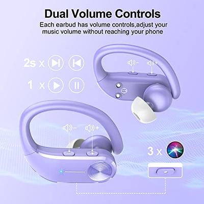 Wireless Earbuds Bluetooth 5.3 Earphones 50Hrs Playtime,Over-Ear Earphones  with Earhook Sports Headphones IPX7 Waterproof HiFi Stereo Built-in Mic