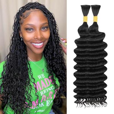 Liqusee Human Braiding Hair 100g One Bundle/Pack 18 Inch Natural Black  Water Wave Curly Human Hair for Braiding No Weft 100% Unprocessed Brazilian  Remy Human Hair for Boho Braids Wet and Wavy 