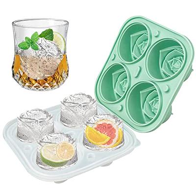  YIUERTEO Ice Cube Tray With Lid And Bin, 64 Grids Ice Trays For  Freezer With Bin, Silicone Ice Tray With Lid And Bin, Stackable Ice Tray  With Bin, Green Ice Bin
