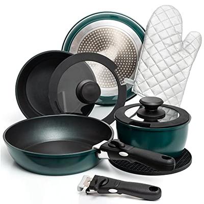 Model 2022 Delicate RD ROYDX 10-Piece Pots and Pans Set, Stainless