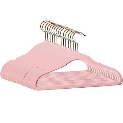 HOUSE DAY Plastic Baby Hangers for Closet 20 Pack, Durable Plastic Kids  Hangers for Baby Clothes, Thin & Compact Childrens Hangers, Space Saving  Pink