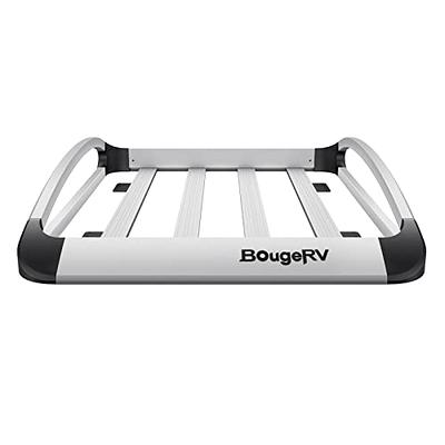 BougeRV Anti-Rust Aluminum Roof Basket 47''x40''x8'' Lightweight