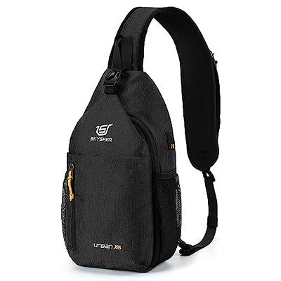 Waterfly Crossbody Sling Backpack Daypack: White Black Sling Bag Travel  Hiking Walking Antitheft Chest Bag For Man Woman