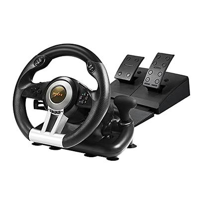 PXN Game Racing Wheel, V9 270°/900° Adjustable Racing Steering Wheel, With  Clutch and Shifter, Support Vibration and Headset Function, Suitable For