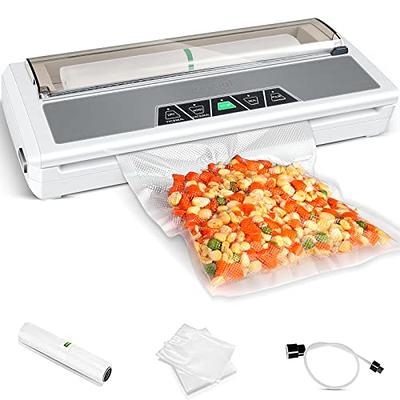 HiCOZY Vacuum Sealer Machine, Food Vacuum Sealer with Built-in Cutter and  Bag Storage, Air Sealer Machine for Sous Vide and Food Storage with 10 BPA