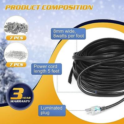 MAXKOSKO 100Ft. 120V Water Pipe Heat Cable for Pipe Freeze Protection,  Self-Regulating Pipe Heating Cable for Metal And Plastic Home Pipes