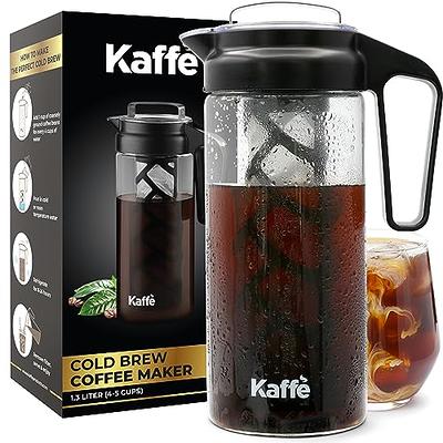 Mueller Cold Brew Coffee Maker, 2-Quart Heavy-Duty Tritan Pitcher, Iced 8  Cup